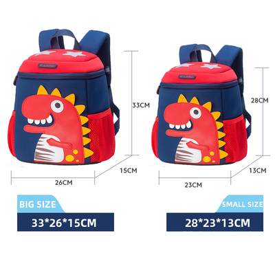 Дети детского сада водоустойчивые укладывают рюкзак малыш Bookbag мультфильма динозавра 3D Mochila милый