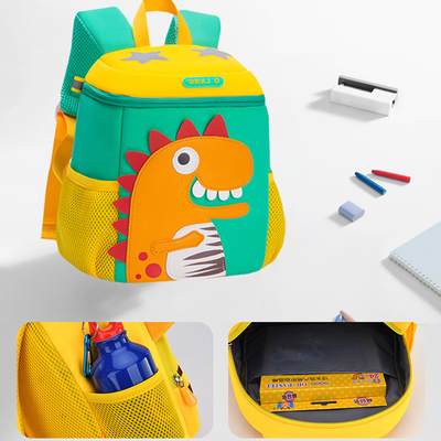 Дети детского сада водоустойчивые укладывают рюкзак малыш Bookbag мультфильма динозавра 3D Mochila милый