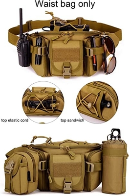 Сумки талии Molle пакет талии тактической военный для располагаться лагерем Outdoors идя бежать пеший