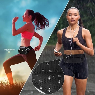 Пояс сумки пояса водоустойчивого бомжа полиэстера Jogging идущий с держателем бутылки