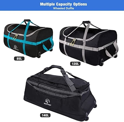 Складная сумка Duffle с колесами 85l 120l 140l 1680d Оксфордом складным