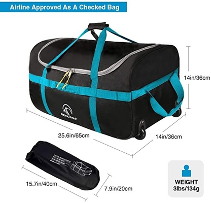 Складная сумка Duffle с колесами 85l 120l 140l 1680d Оксфордом складным