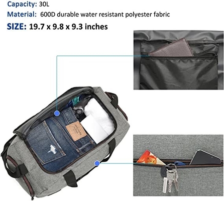 Сумки Duffle спорт Weekender водостойкие с отсеком ботинка