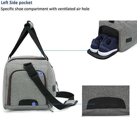 Сумки Duffle спорт Weekender водостойкие с отсеком ботинка