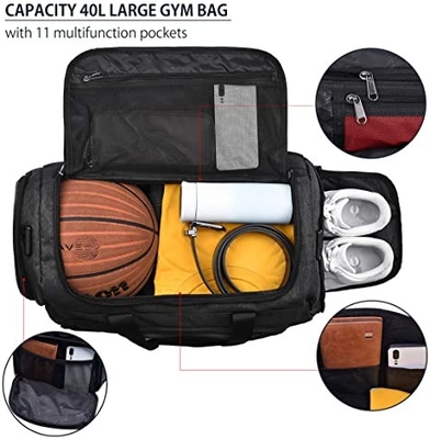 Сумки Duffle большие водоустойчивые плавая с сумкой Weekender отсека ботинок ночной