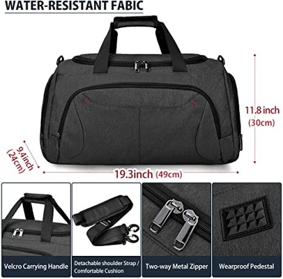 Сумки Duffle большие водоустойчивые плавая с сумкой Weekender отсека ботинок ночной