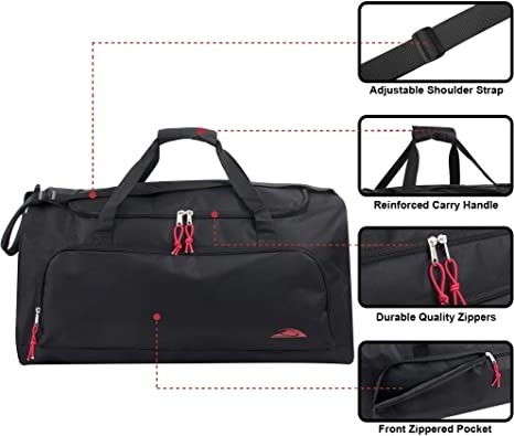 55Liter 24 сумки Duffle холста дюйма облегченных для женщин людей