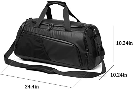 Сумка водоустойчивого Weekender перемещения сумок Duffle спорт ночная с отсеком ботинка