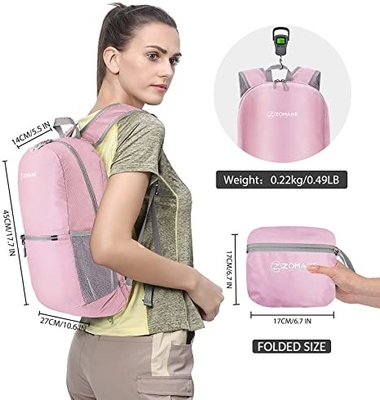 Рюкзак рюкзака водостойкий 20l Packable ODM на открытом воздухе складной