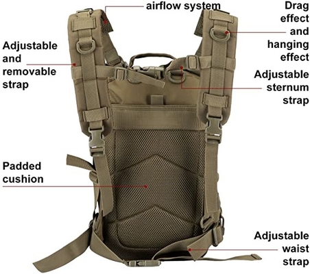 Ошибка рюкзака 30l LHiking рюкзака ODM военная тактическая из сумки