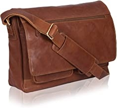 Cowhide 400g холста сумки посыльного женщин ноутбука 14inch кожаный