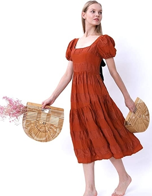 Сумки Tote бамбуковой сумки женщин OEM Handmade выстеганные
