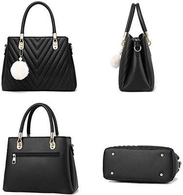 Satchel ручки роскошной сумки кожаных женщин Pu моды верхний