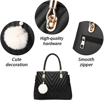 Satchel ручки роскошной сумки кожаных женщин Pu моды верхний
